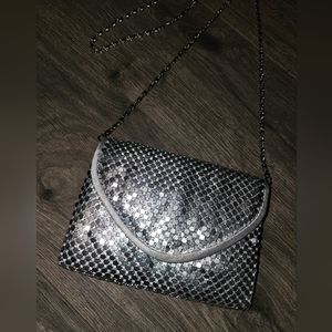 Metal chainmail shoulder purse